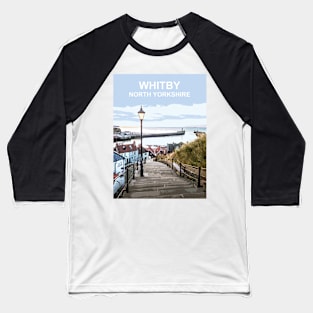 Whitby 199 Steps North Yorkshire, England, uk Baseball T-Shirt